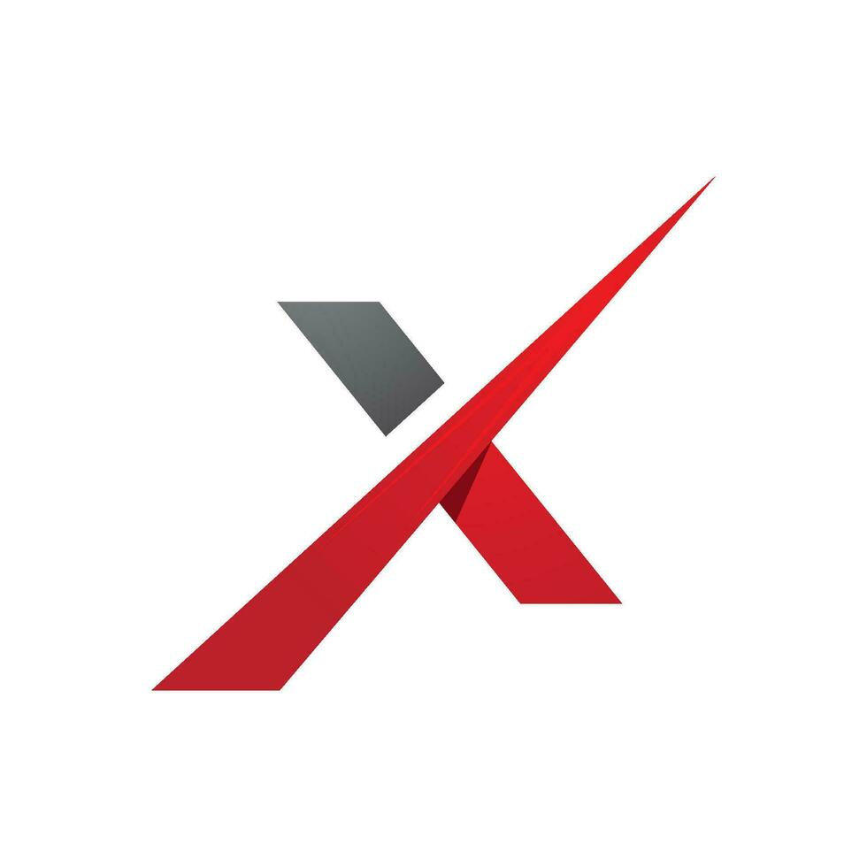 x Brief Logo Vorlage Vektor-Symbol vektor