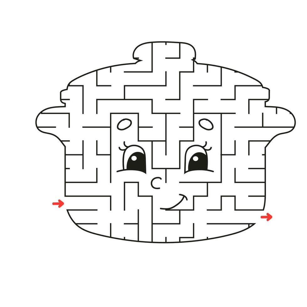 abstraktes Labyrinth. Spiel für Kinder. Puzzle für Kinder. Labyrinth Rätsel. den richtigen Weg finden. Arbeitsblatt Bildung. vektor