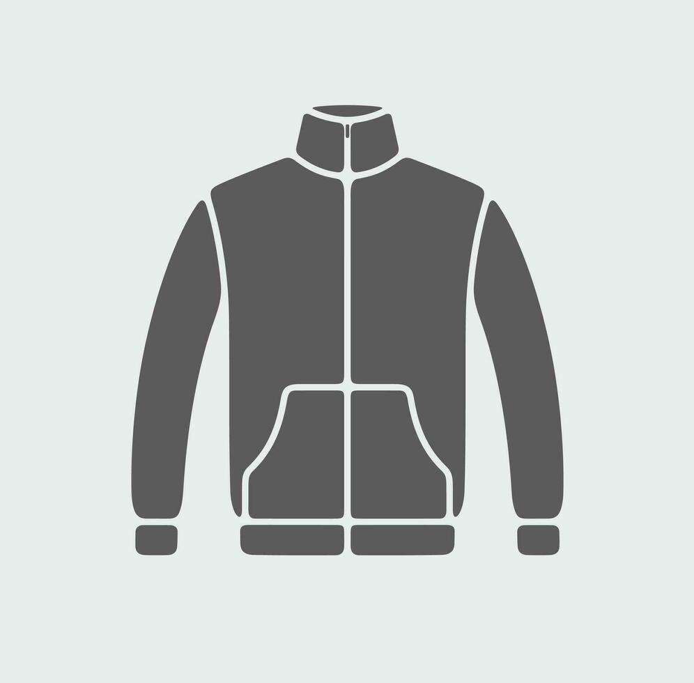 herr- sport jacka ikon på en bakgrund. vektor illustration.