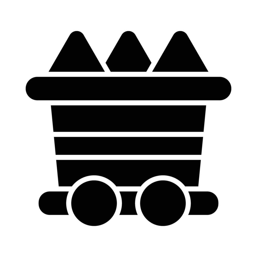Kohle Vektor Glyphe Symbol zum persönlich und kommerziell verwenden.