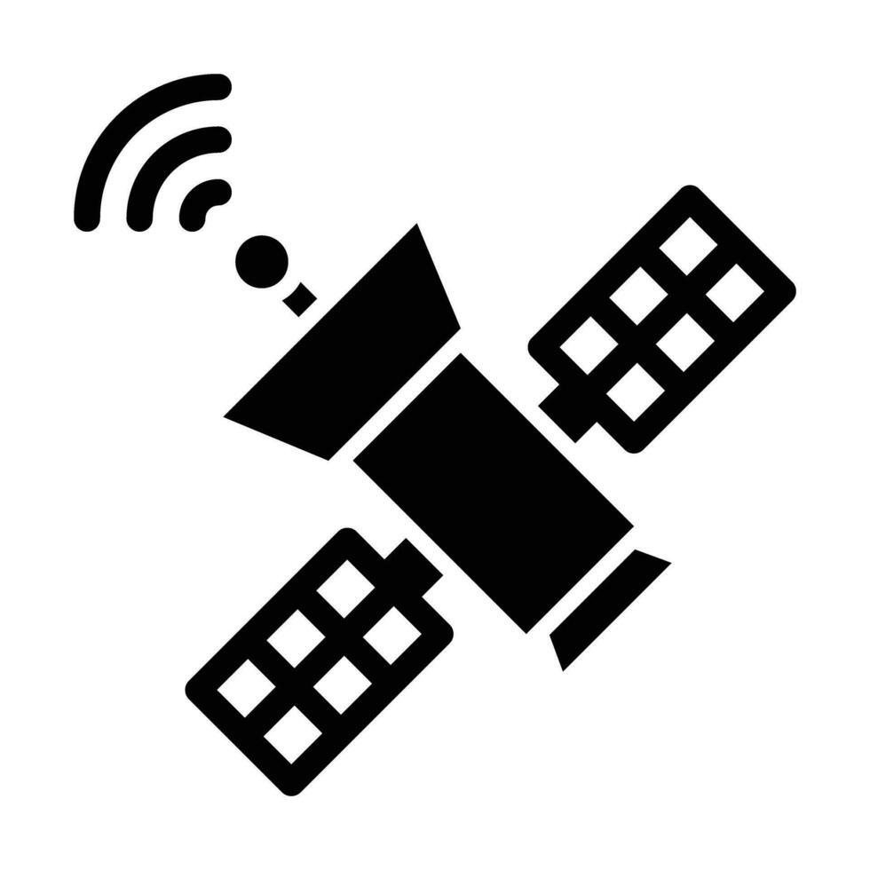 satellit vektor glyf ikon för personlig och kommersiell använda sig av.
