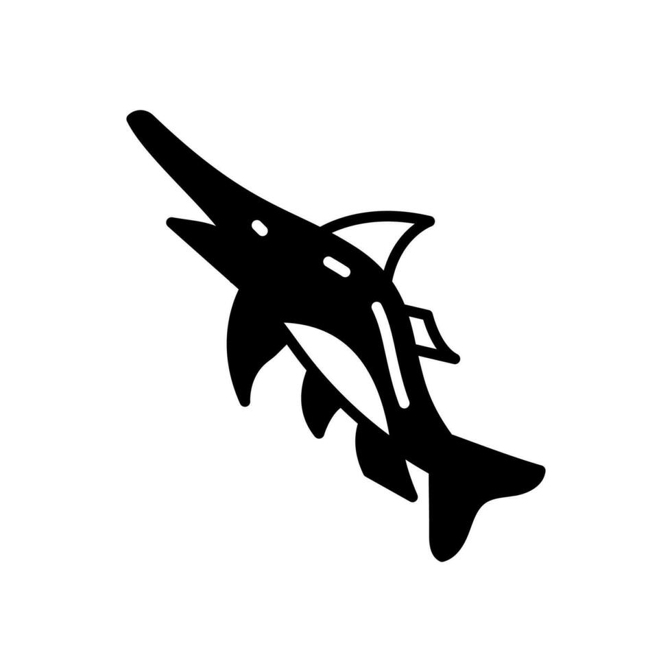 svärdfisk ikon i vektor. illustration vektor