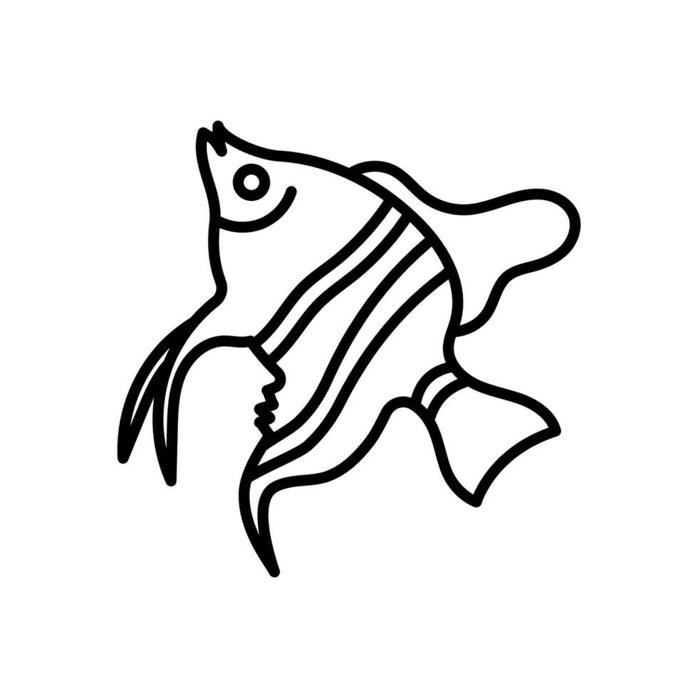 Engel Fisch Symbol im Vektor. Illustration vektor