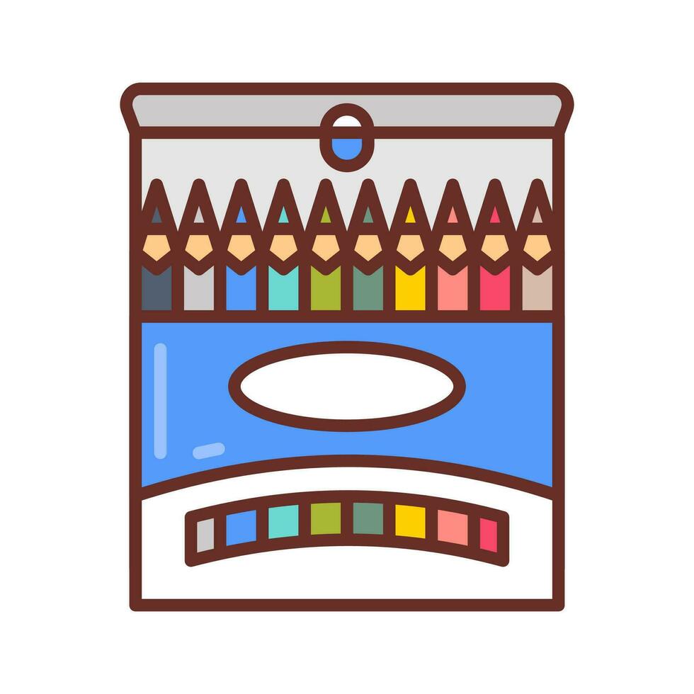 Färg pennor ikon i vektor. illustration vektor