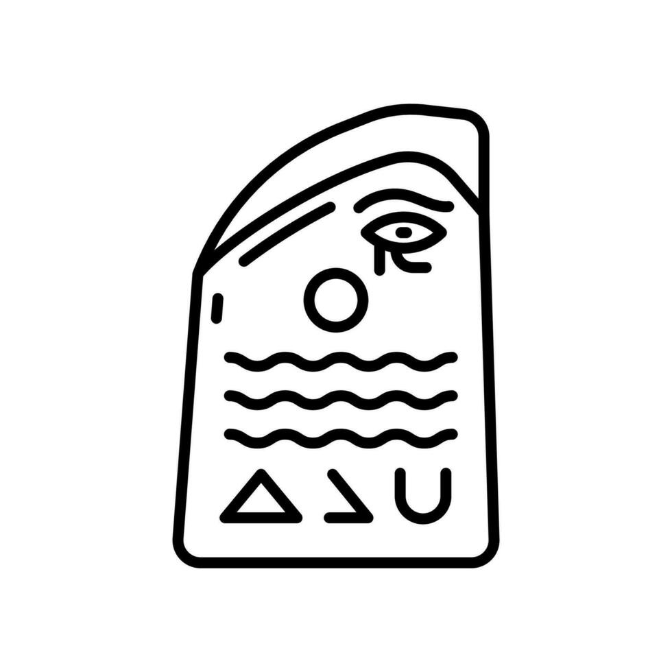 Rosetta Stein Symbol im Vektor. Illustration vektor