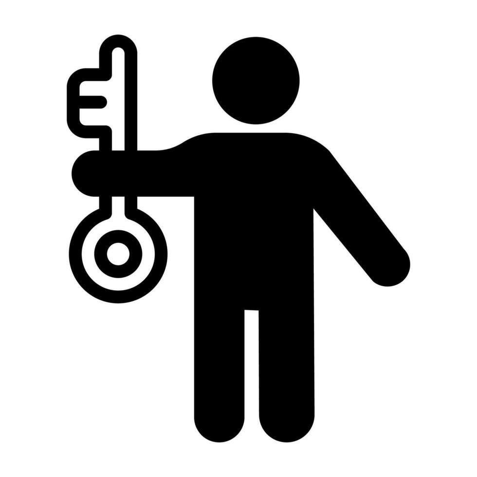 Schlüssel Position Symbol im Vektor. Illustration vektor