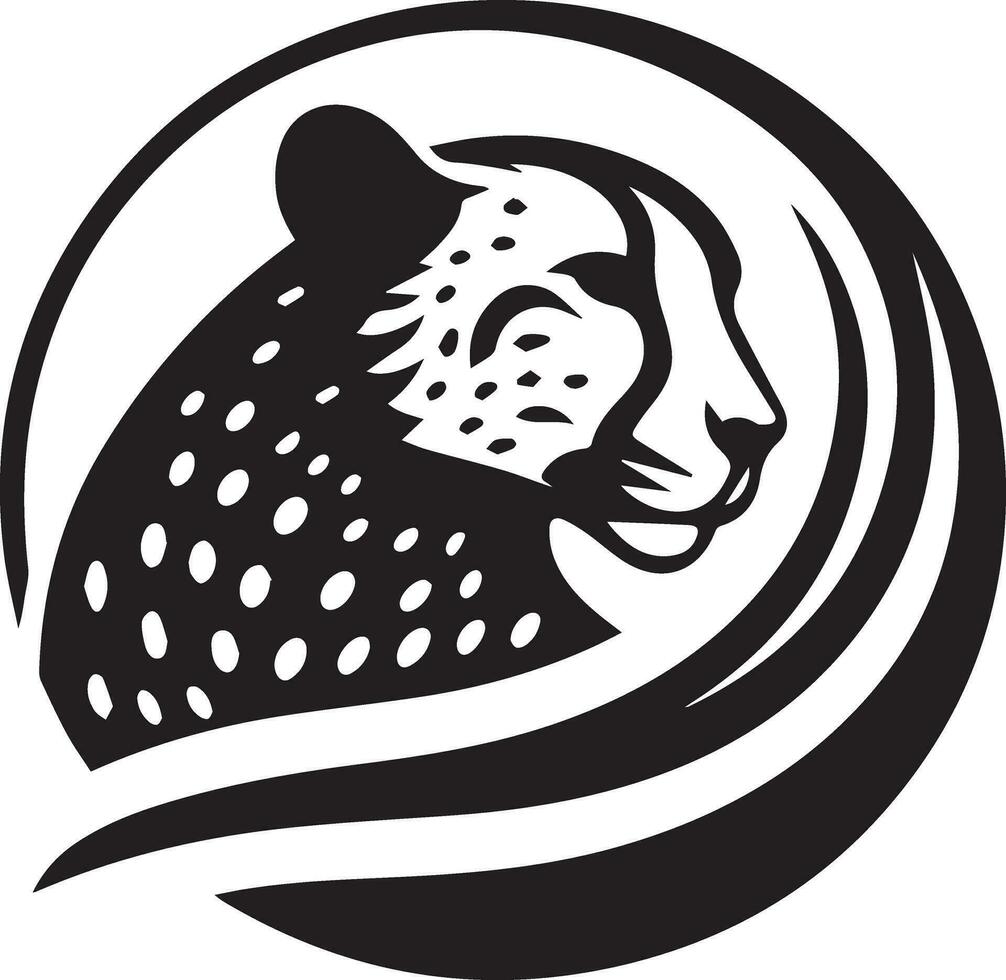 gepard logotyp begrepp vektor illustration 16