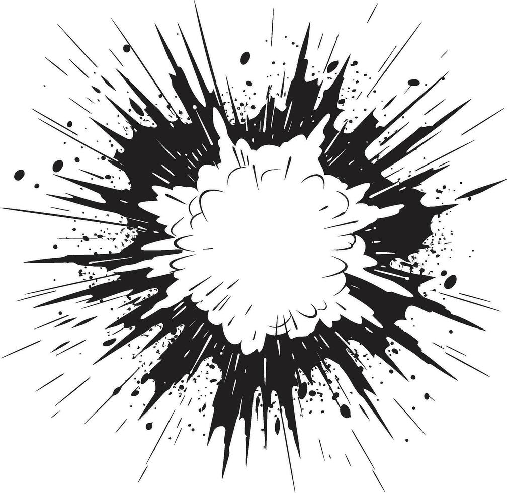 Vektor Kunst neu definiert Comic Explosion Emblem königlich Eleganz schwarz Krone Logo Vektor Symbol