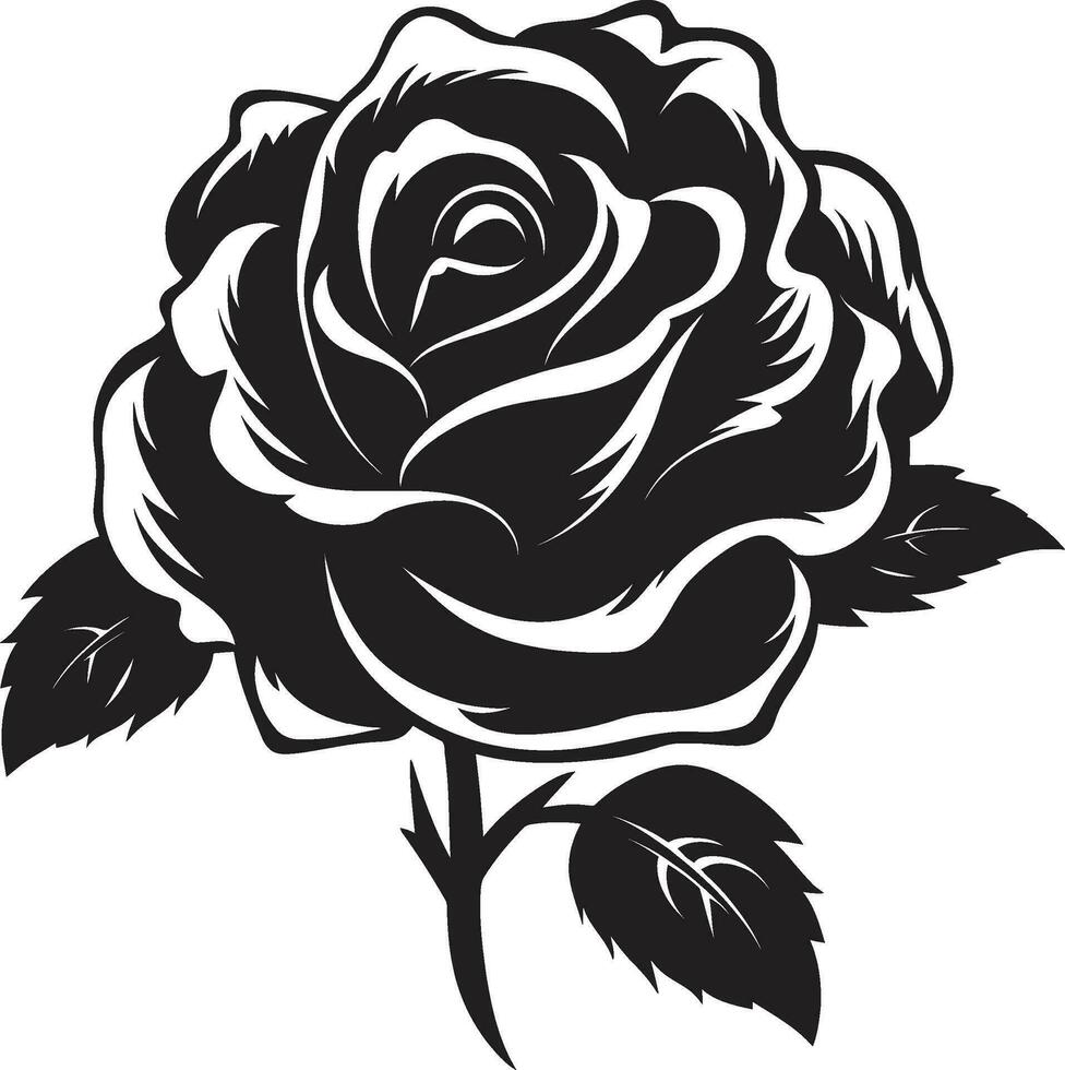 majestätisch Rose Symbol zum modern branding ein Symbol von Regal Leistung und Größe glatt Rose Emblem mit heiter Charme ein glatt und heiter Darstellung von ein Rose vektor