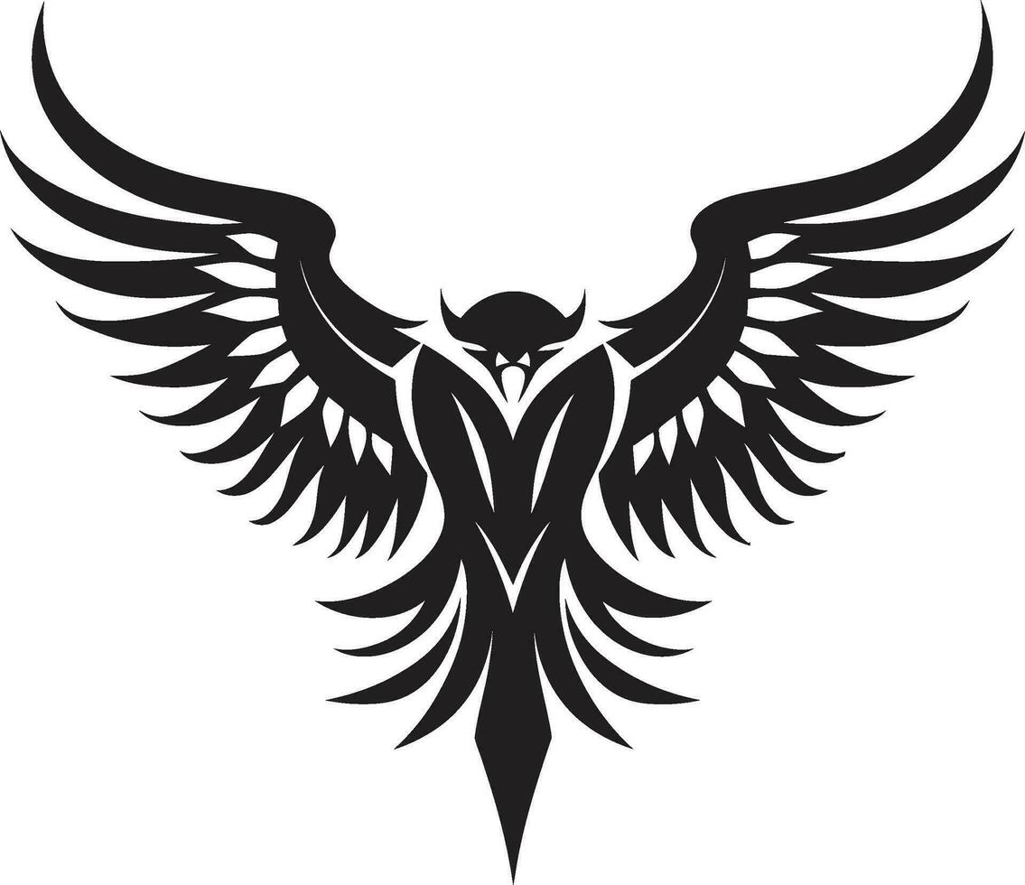 edel steigen schwarz Adler Logo Meisterschaft schwarz und majestätisch Adler Vektor Symbol