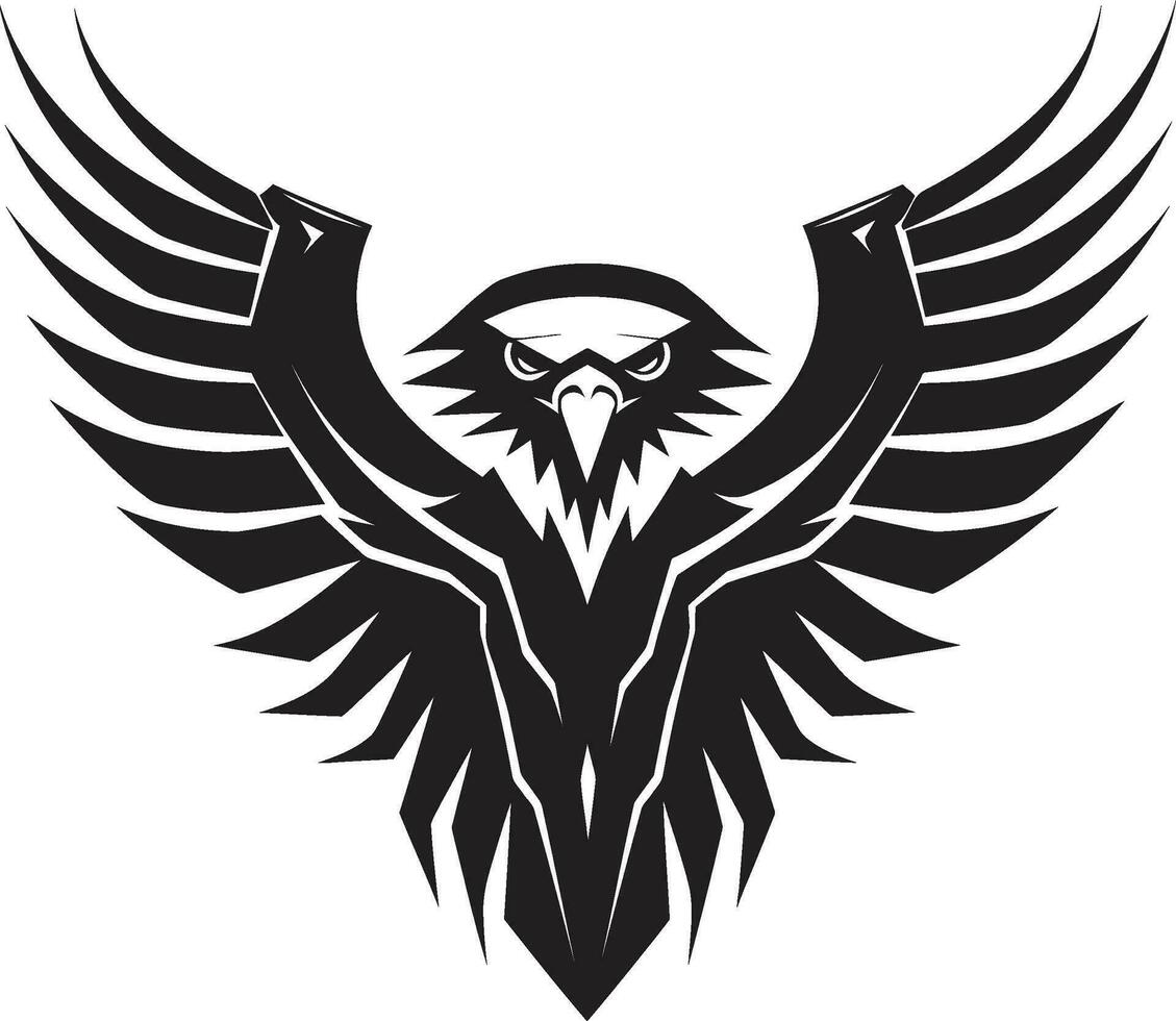 symbol av frihet svart Örn vektor ikon vektor artisteri omdefinieras Örn emblem