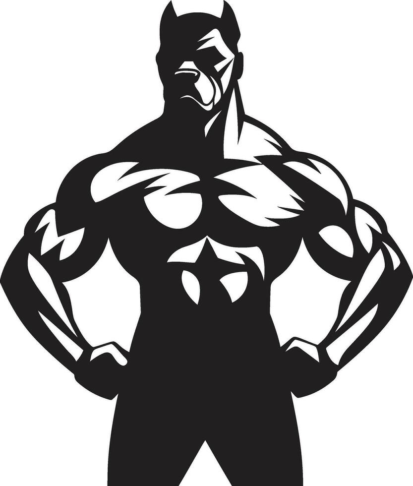 atletisk rörlighet boxare hund maskot emblem svart skönhet boxare hund logotyp herravälde vektor