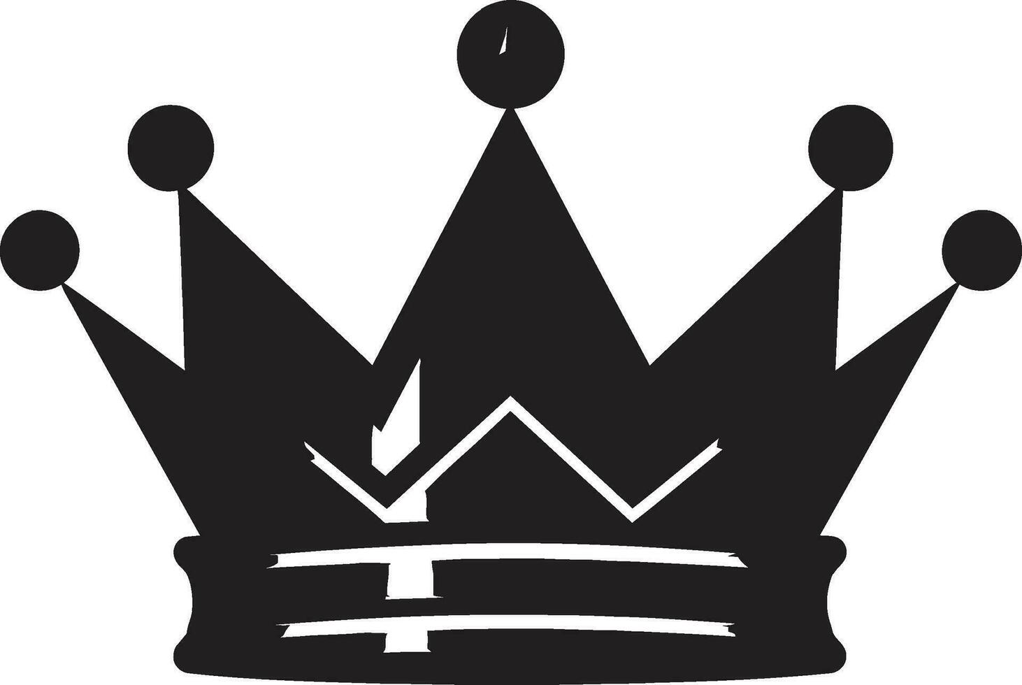 elegant Behörde schwarz Krone Design Logo ikonisch Leistung entfesselt schwarz Emblem Design vektor