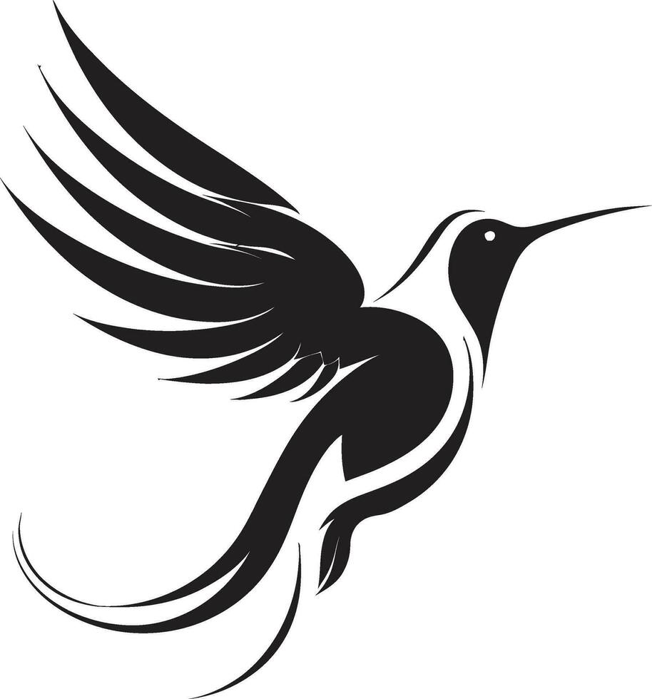 abstrakt kolibri symbol kolibri majestät i vektor konst