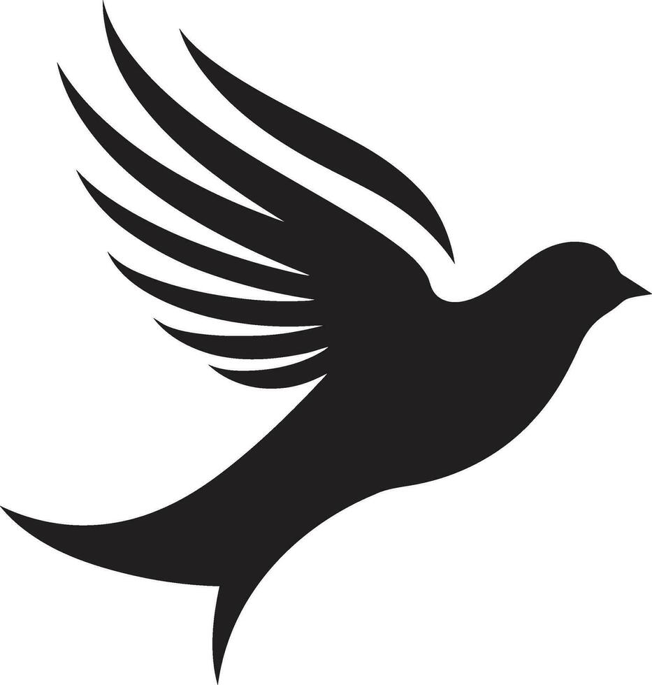 schwarz Taube Vektor Logo mit Text und abstrakt Hintergrund ein einzigartig und kreativ Design schwarz Taube Vektor Logo mit Text und geometrisch Hintergrund ein Scharf und modern Design
