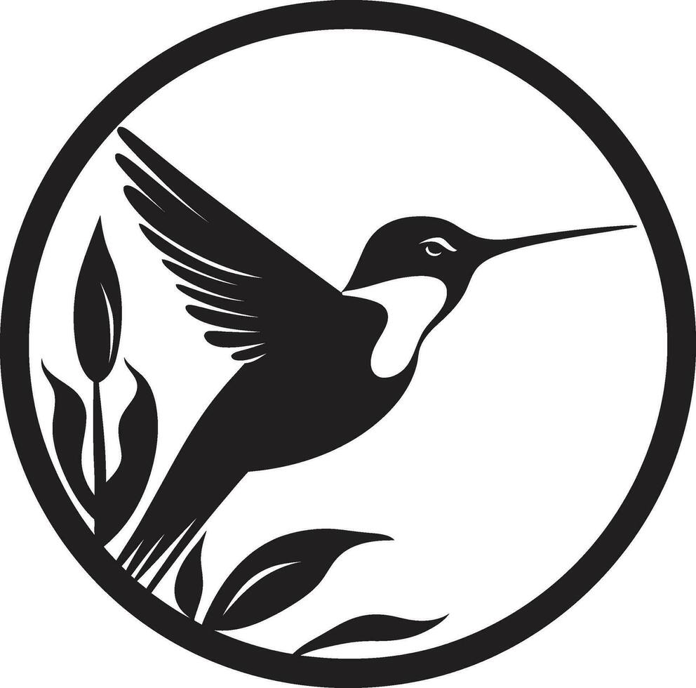 Kolibri Majestät im Vektor Kolibri im Bewegung Vektor Symbol