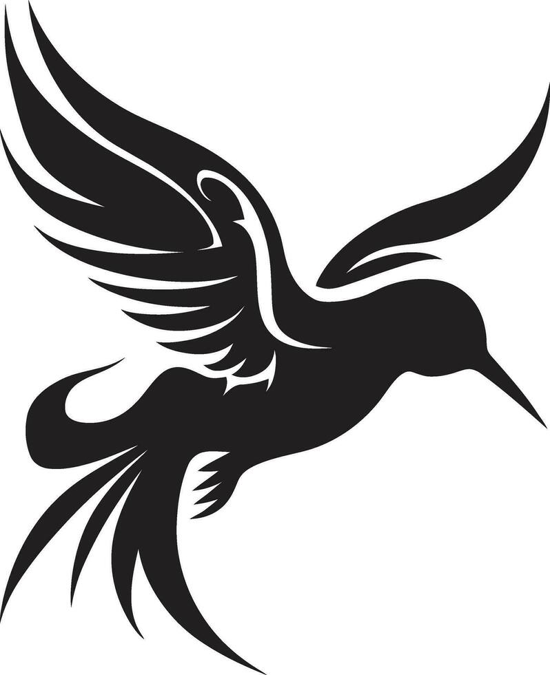 abstrakt Kolibri Silhouette Symbol Kolibri Symbol zum Ihre Marke vektor