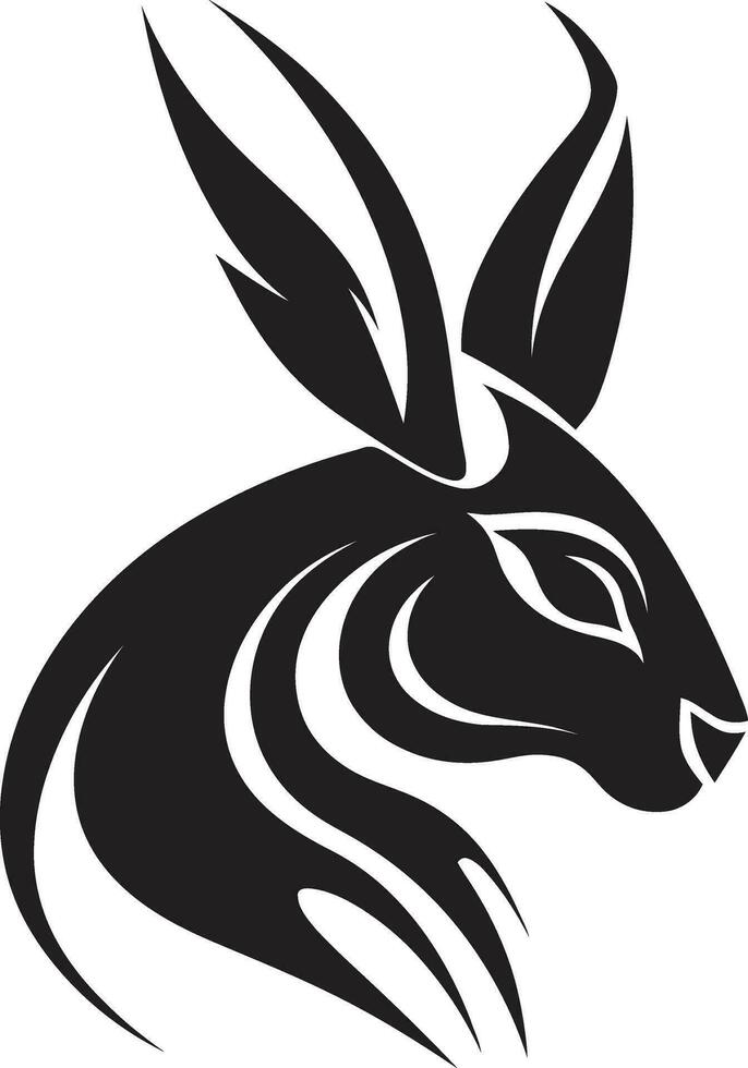 schwarz Vektor Hase ein Logo das ist wie schnell wie es ist stilvoll schwarz Vektor Hase ein Logo das ist sicher zu machen Sie Lächeln