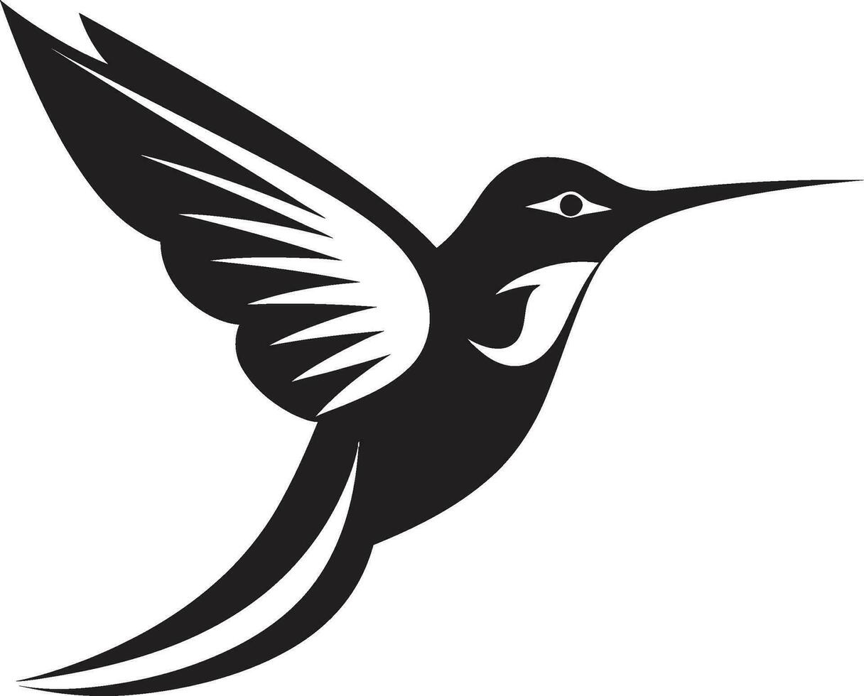 kolibri i profil vektor konst samtida kolibri grafisk