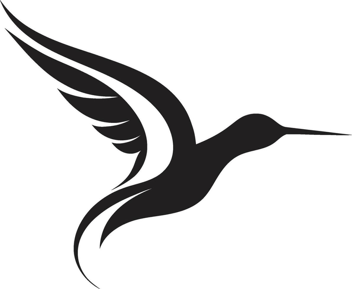 kolibri profil vektor symbol abstrakt kolibri symbol