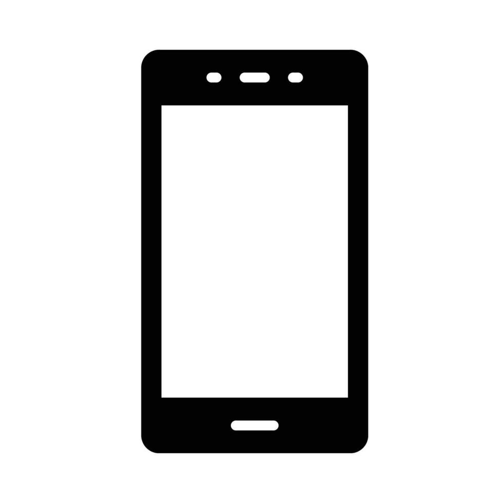 Handy, Mobiltelefon Vektor Glyphe Symbol zum persönlich und kommerziell verwenden.