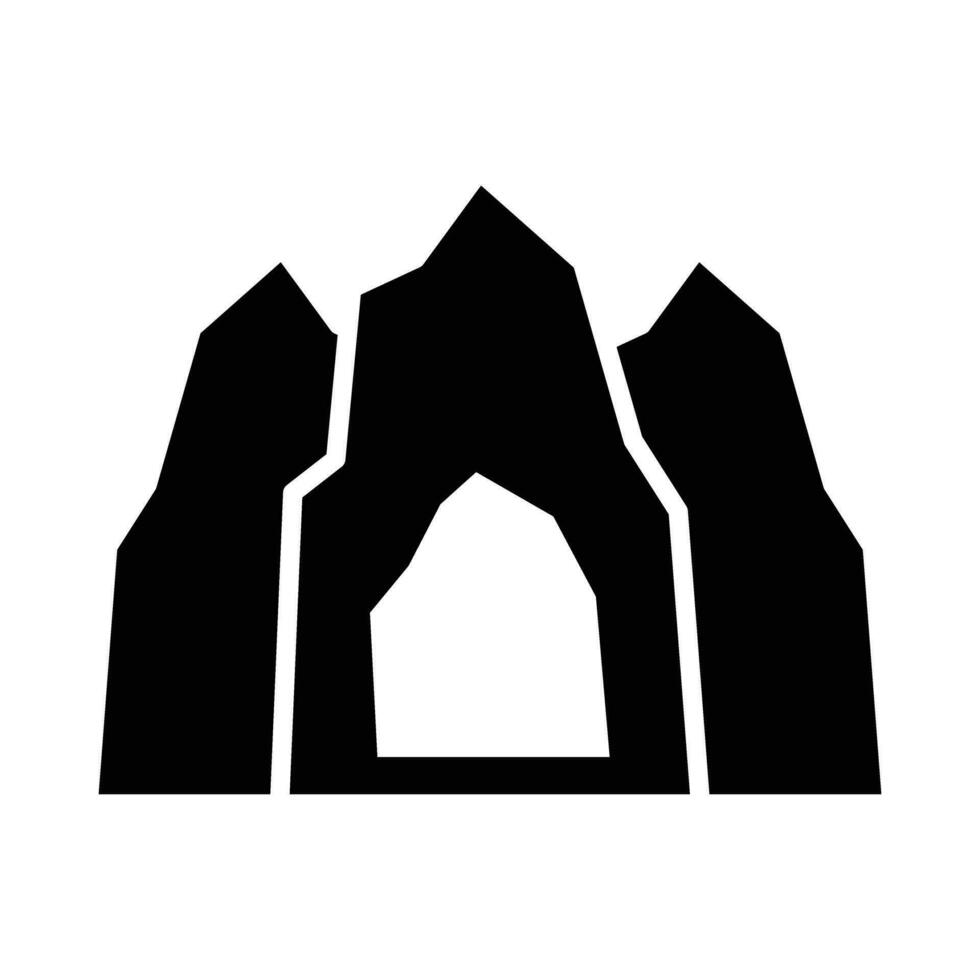 Höhle Vektor Glyphe Symbol zum persönlich und kommerziell verwenden.