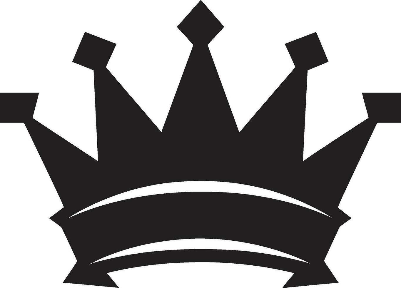 Monarchen Eleganz schwarz Logo mit Krone Regal Exzellenz Vektor Symbol im schwarz