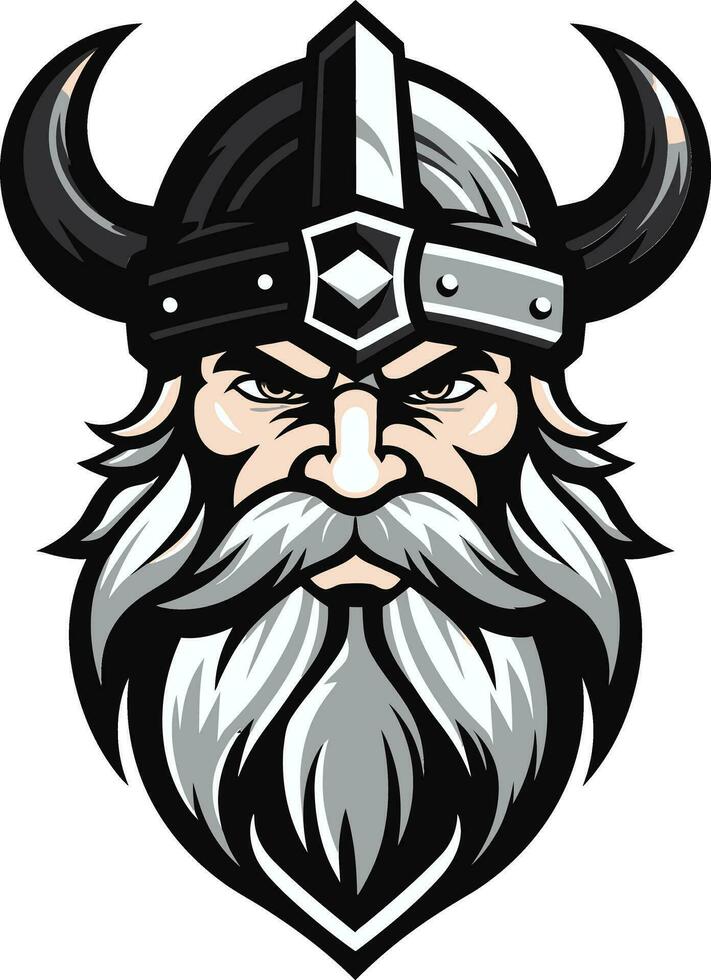 thors Wut ein donnernd Wikinger Symbol Wikinger Tapferkeit ein stilvoll Vektor Maskottchen Design