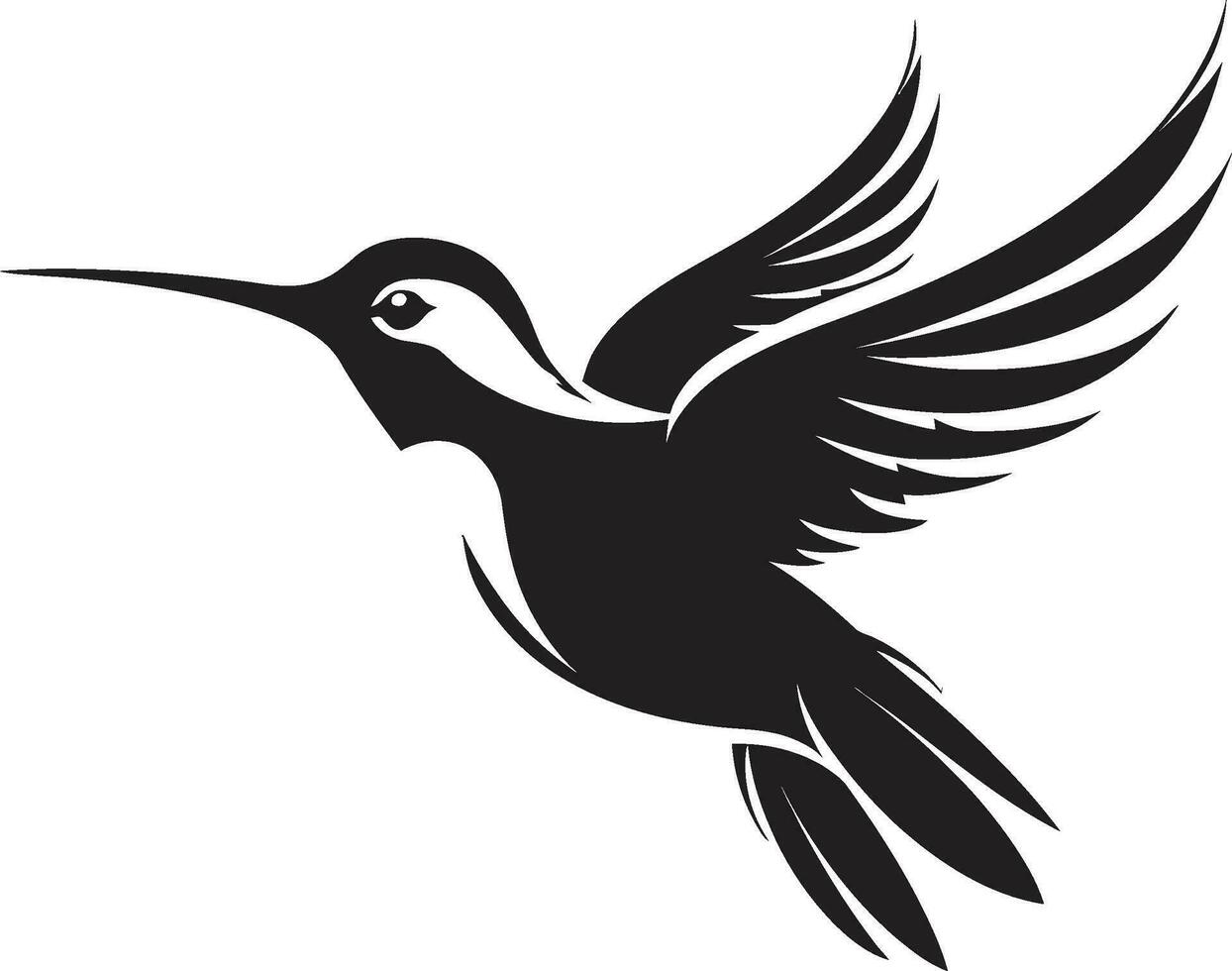 Kolibri Kunstwerk zum modern branding Kolibri Symbol mit Anmut und Stil vektor