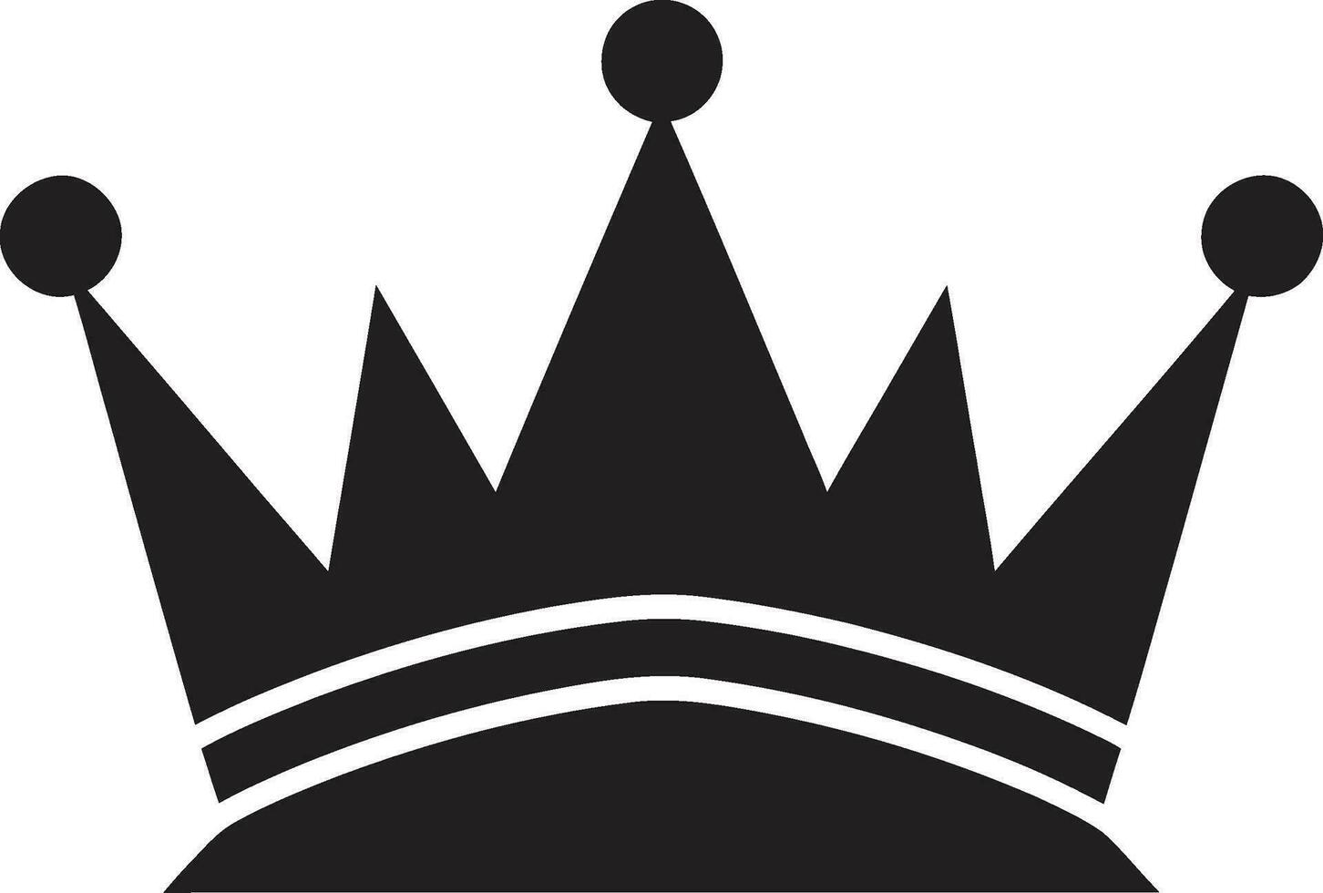 Regal Exzellenz Vektor Symbol im schwarz Krönung Leistung schwarz Krone Emblem