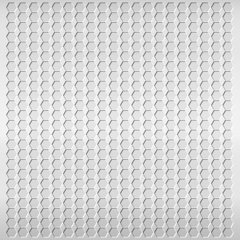 abstrakt geometrisch Muster mit Hexagon gestalten auf grau Hintergrund vektor