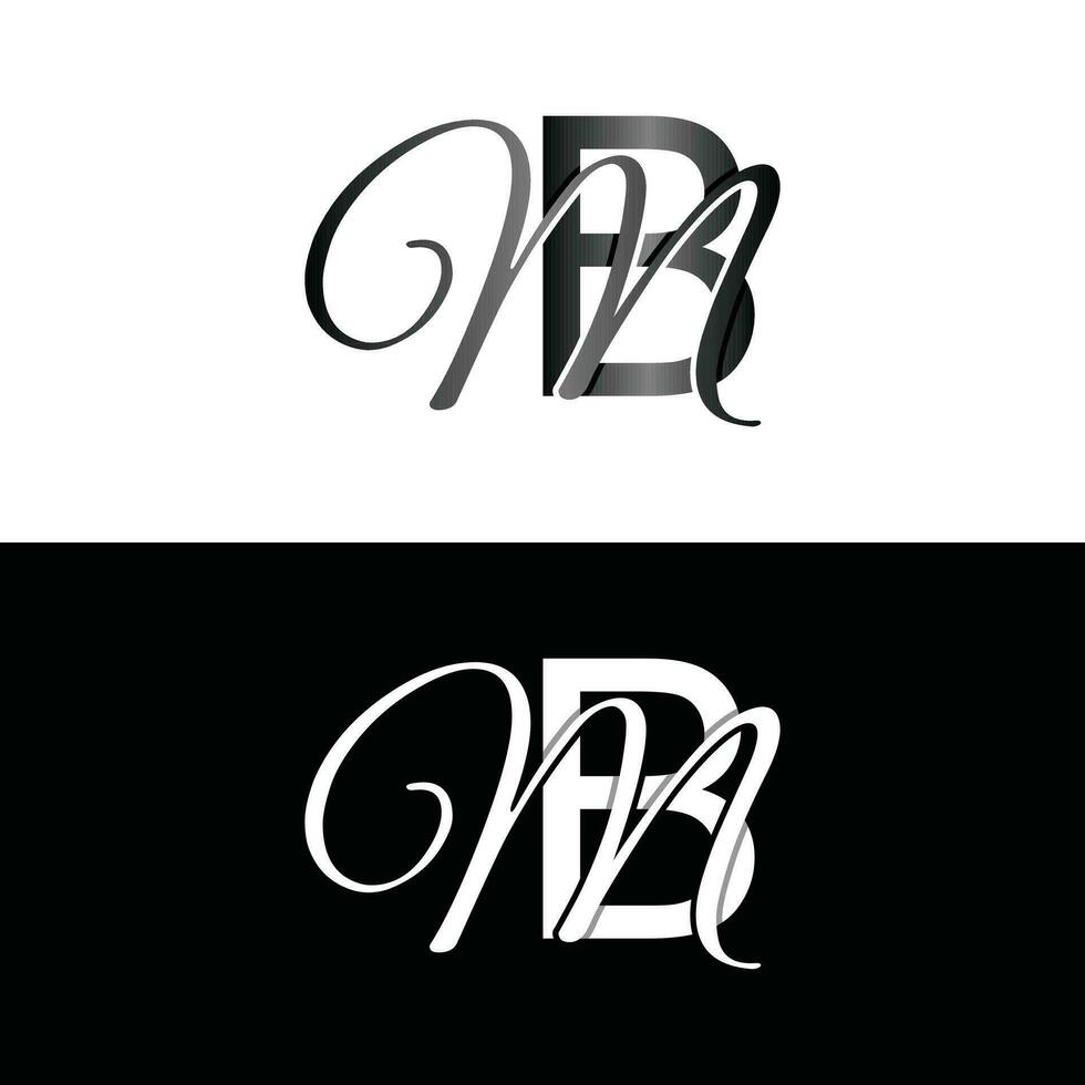 Brief bm Luxus modern Monogramm Logo Vektor Design, Logo Initiale Vektor Kennzeichen Element Grafik Illustration Design Vorlage