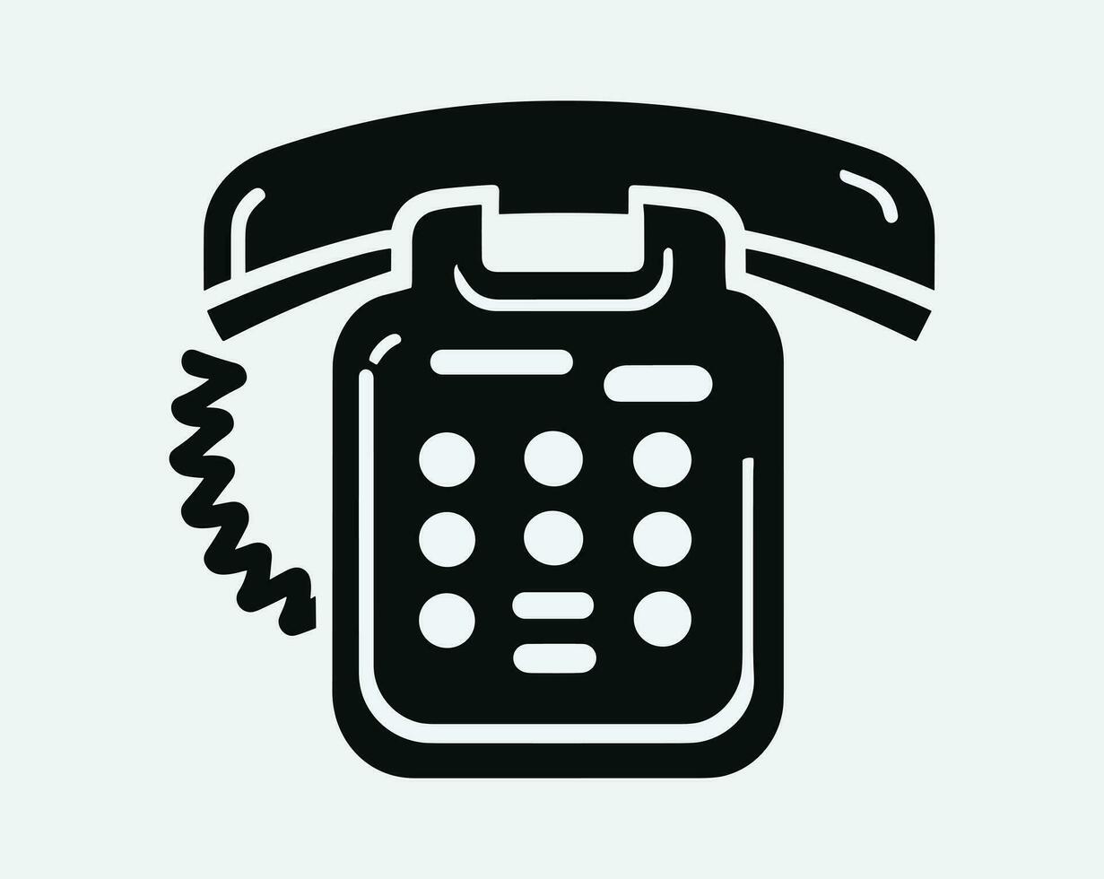 telefon ring upp ikon, gammal telefon ikon, kallelse telefon, teknologi enhet, Kontakt information, kommunikation symbol, Stöd, chatt, trendig svart tecken isolerat på vit bakgrund vektor illustration