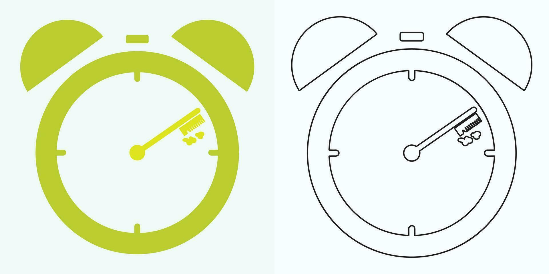 Neu Stil analog Uhr eben Vektor Symbol. Symbol von Zeit Management, Chronometer mit Stunde, Minute, und zweite Pfeil. einfach Illustration isoliert auf ein Weiß Hintergrund.