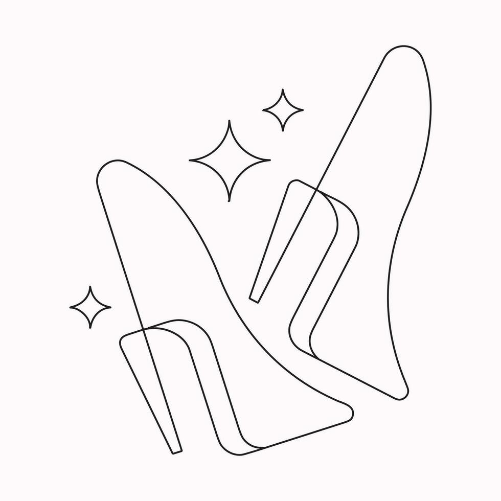 hög hälar skor vektor ikon. fylld platt tecken för mobil begrepp och webb design. kvinnor sko glyf ikon. symbol, logotyp illustration