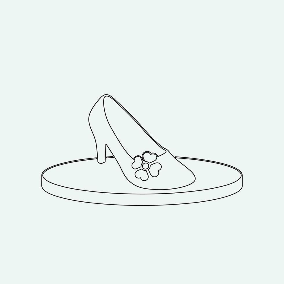 hoch Absätze Schuhe Vektor Symbol. gefüllt eben Zeichen zum Handy, Mobiltelefon Konzept und Netz Design. Frauen Schuh Glyphe Symbol. Symbol, Logo Illustration