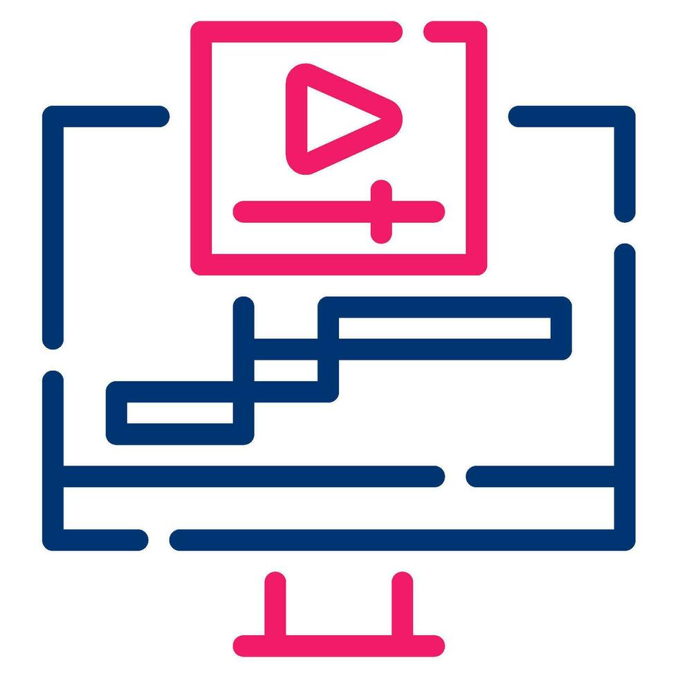 Bearbeitung Video Symbol zum Netz, uiux, Infografik, usw vektor