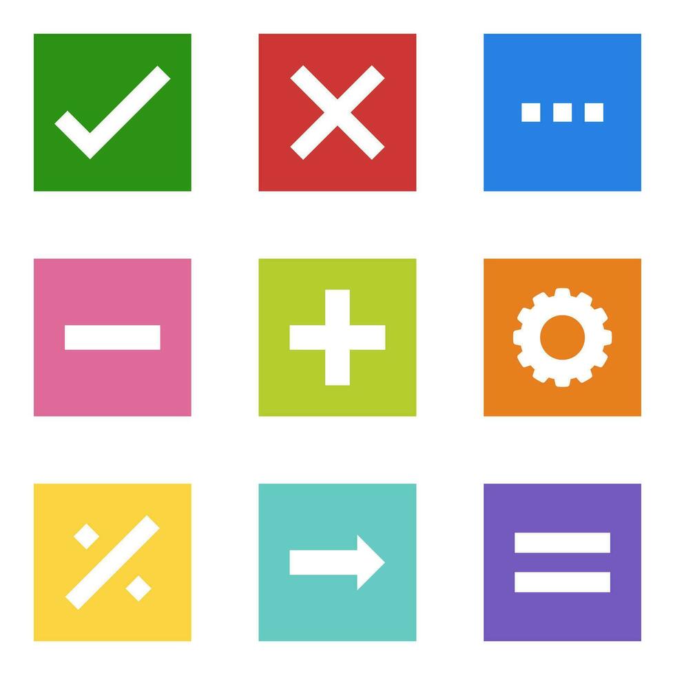 Mathematik richtig falsch anpassen Platz Symbol Symbol vektor