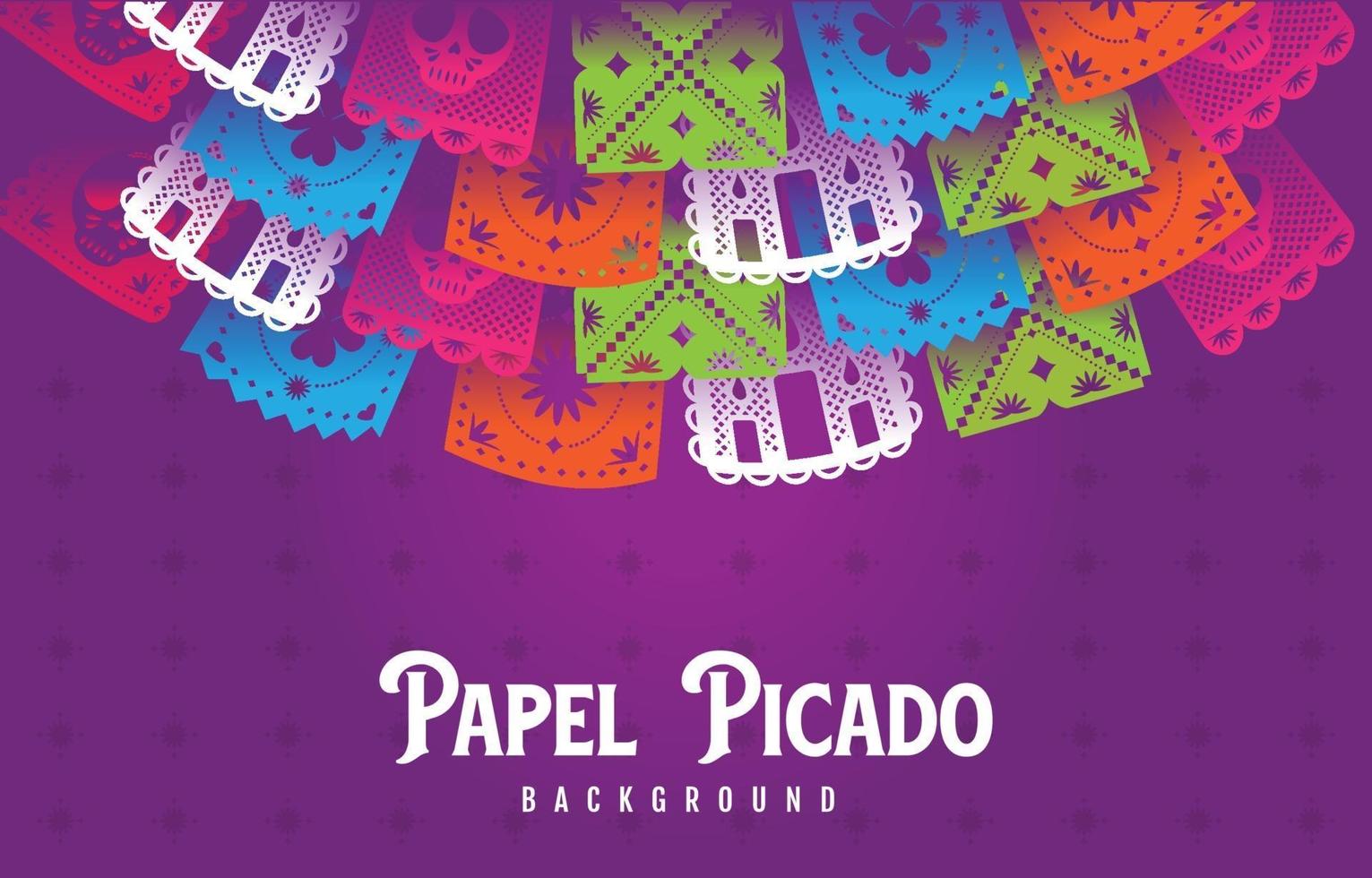 Papel Picado-Hintergrund vektor