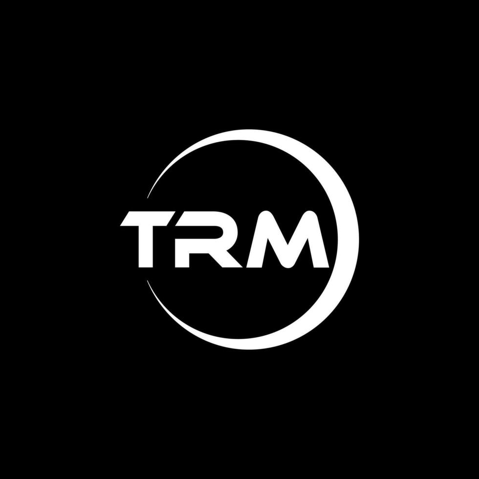 trm brev logotyp design, inspiration för en unik identitet. modern elegans och kreativ design. vattenmärke din Framgång med de slående detta logotyp. vektor