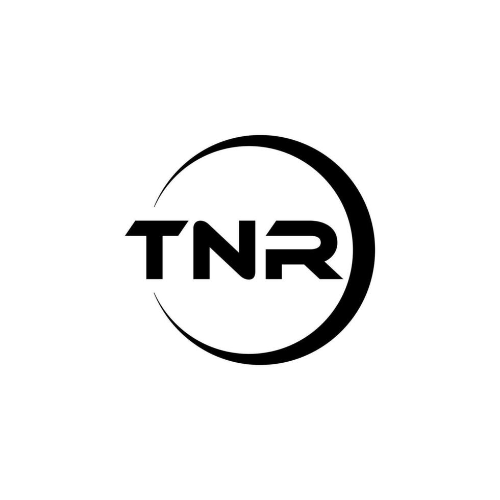 tnr Brief Logo Design, Inspiration zum ein einzigartig Identität. modern Eleganz und kreativ Design. Wasserzeichen Ihre Erfolg mit das auffällig diese Logo. vektor