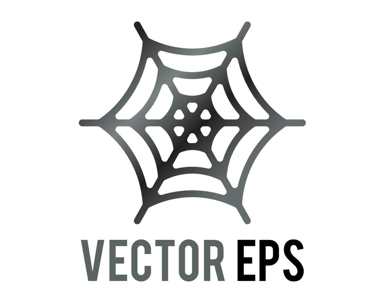 vektor klassisk Spindel webb eller netto för halloween dekoration ikon