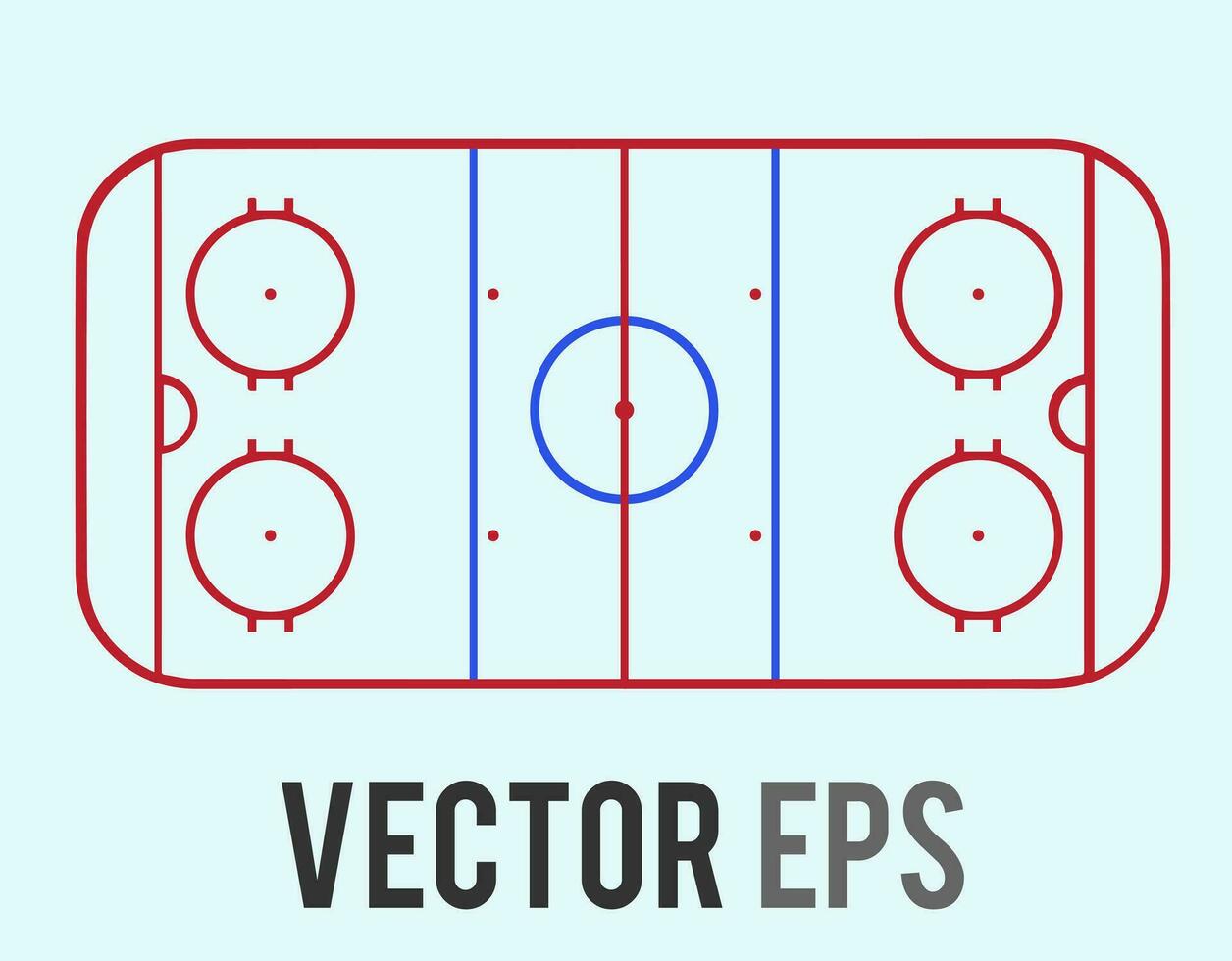 Vektor leer Eis Eishockey Gericht Planung Tafel zum Mannschaft Trainer