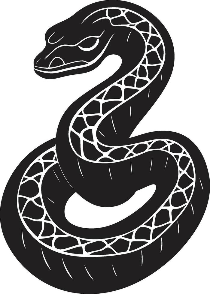Pixel zu Vektor Pythons künstlerisch Transformation Pythons künstlerisch Werkzeugkasten Vektor Illustration entmystifiziert