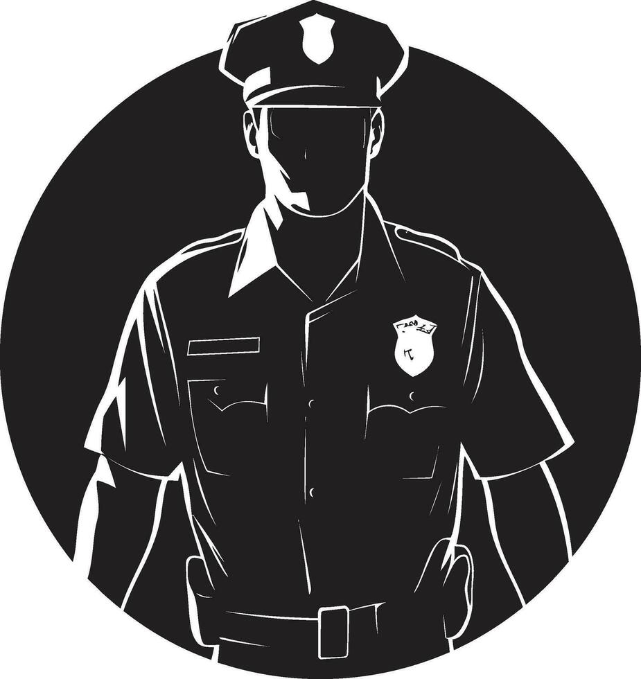 pixelated Skydd polis officer vektor skildringar de plikt samtal polis officer vektor samling