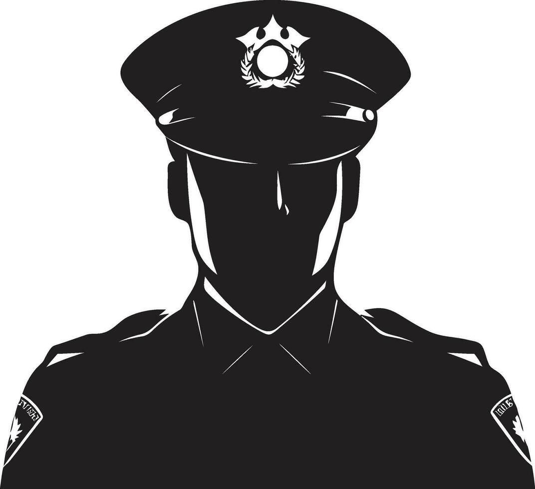 rättvisa illustrerade polis officer vektor artisteri vårdnadshavare av de fred polis officer vektor konst