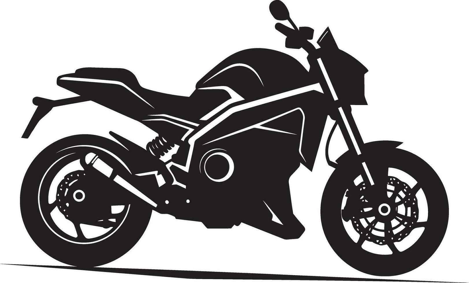 glatt Motorrad Vektor Kunst ein Design Vitrine das Kunst von Motorrad Vektor Abbildungen