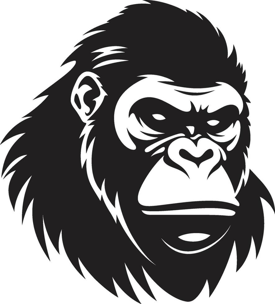 gorilla vektor porträtt föra känsla till konst djungel majestät gorilla vektor illustration samling