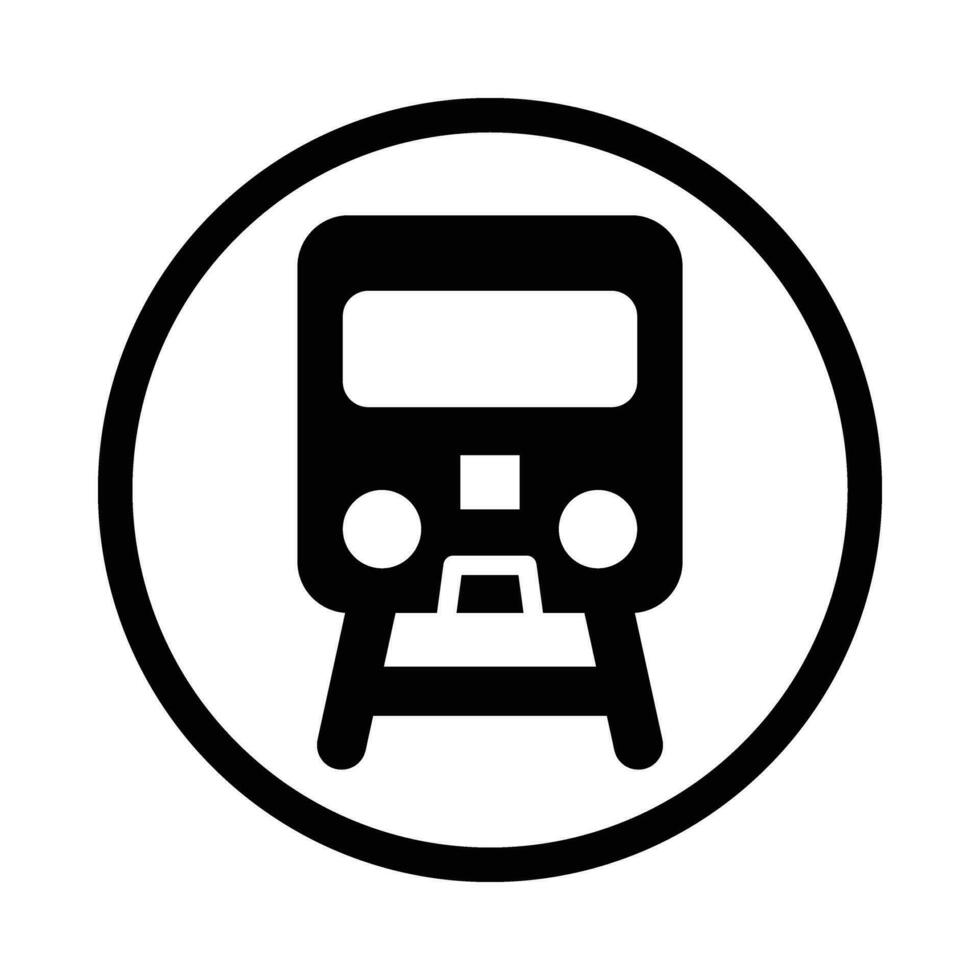 Bahnhof Vektor Glyphe Symbol zum persönlich und kommerziell verwenden.