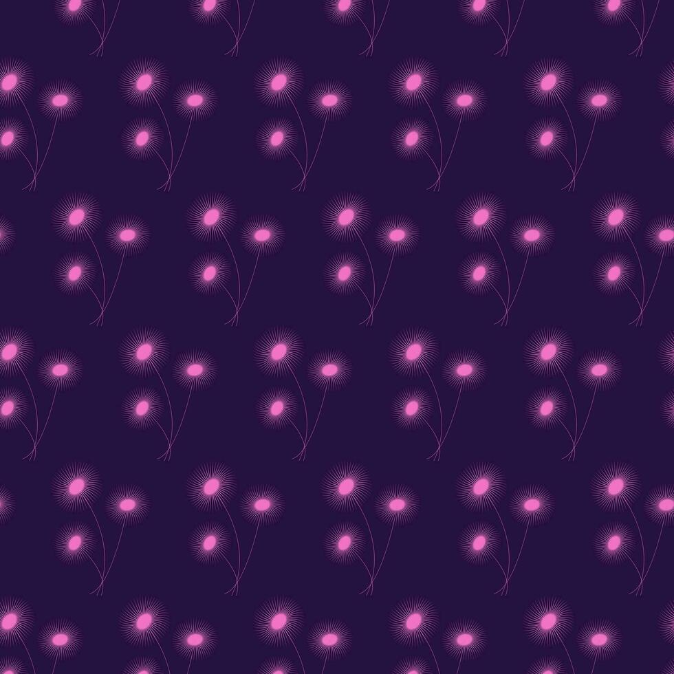 nahtlos Muster von leuchtend Neon- abstrakt Kamille Blumen im modisch hell Rosa Schattierungen. Verpackung vektor